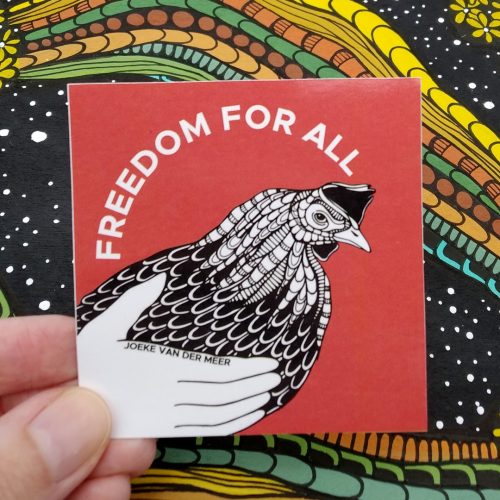 Stickers Chicken Freedom (4pcs)