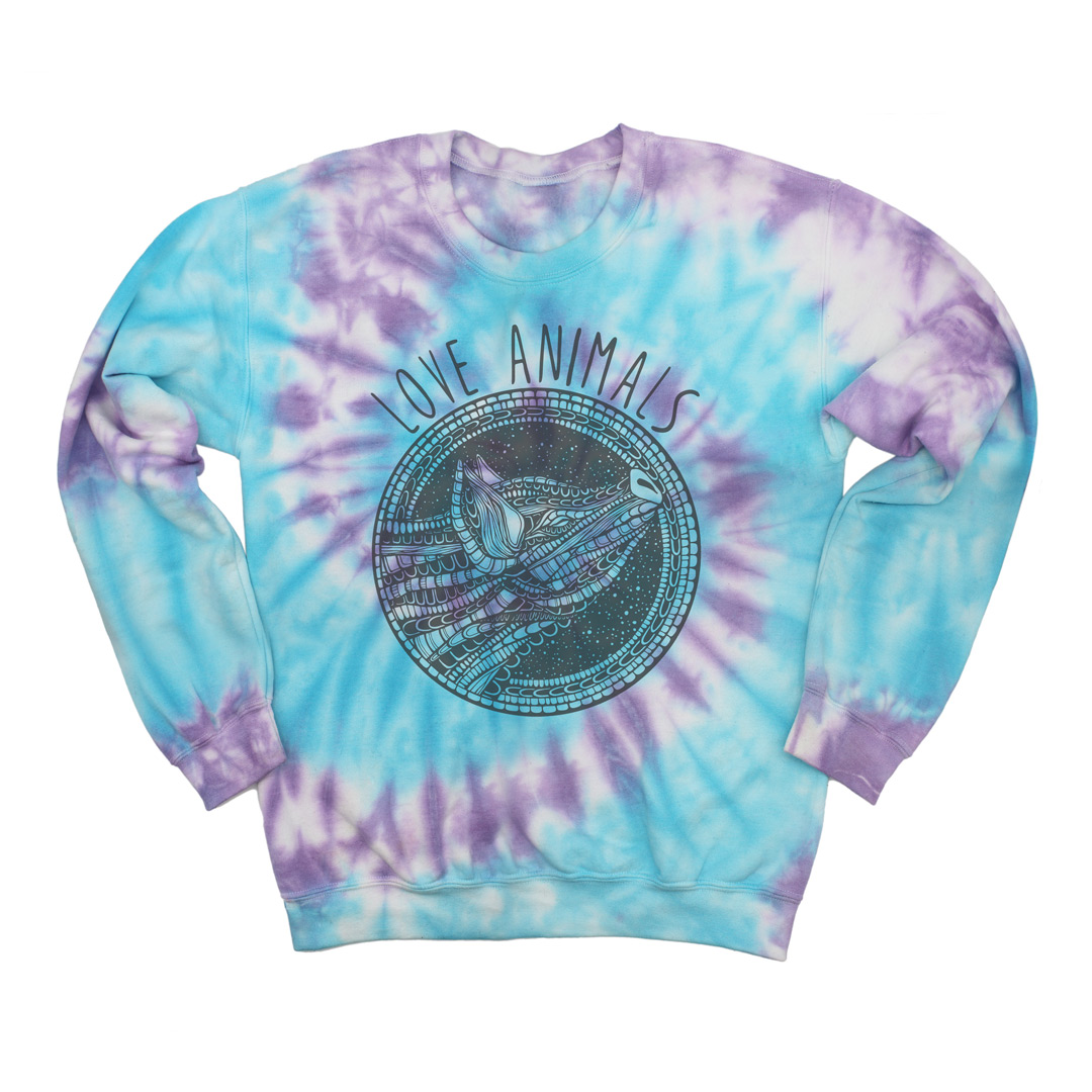 tie dye sweats and sweatshirt set