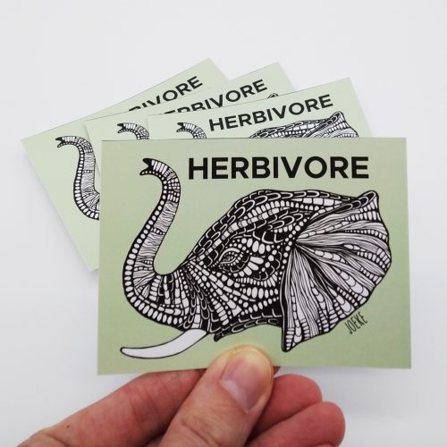 Stickers Herbivore Elephant (4pcs)